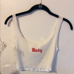 COPY - BABY TANK TOP WHITE